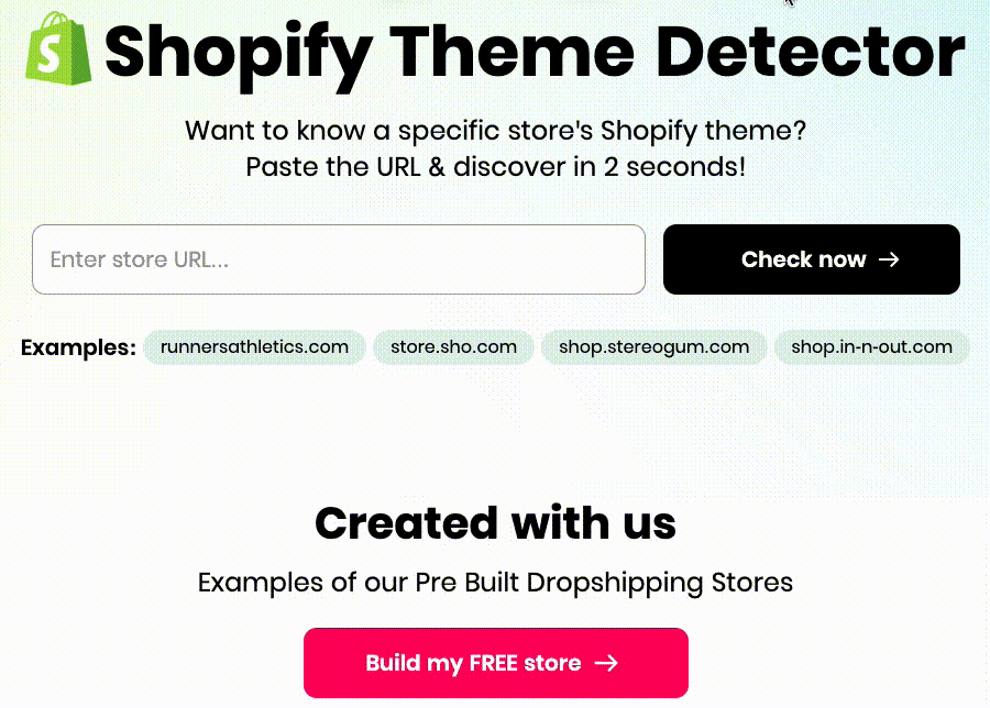 How to Use BYS Shopify Theme Detector